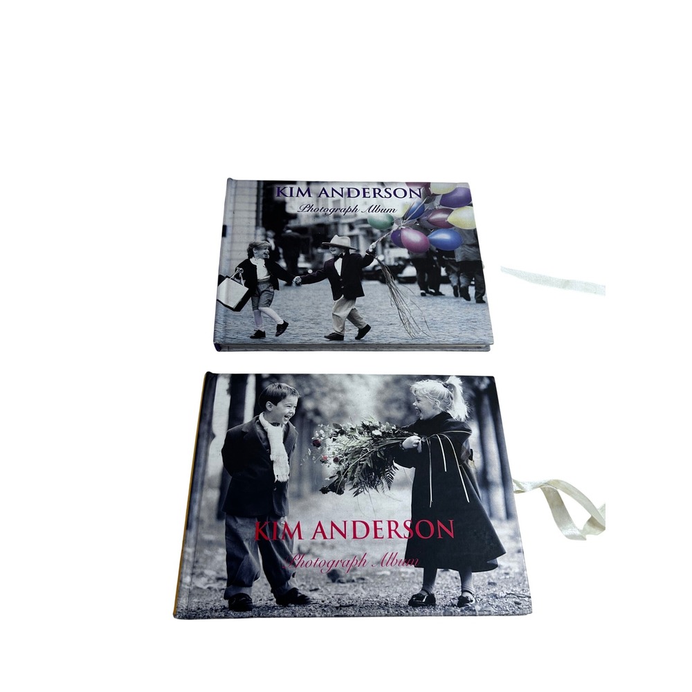 Kim Anderson Photograph Album Set 9x7.5 Multi Color Nostalgic Kids Unisex 2pc